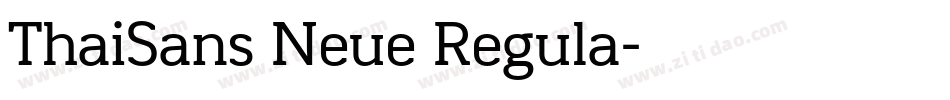 ThaiSans Neue Regula字体转换